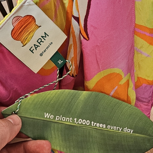 Farm Rio Full Garden Pink Maxi Dress - Picture 4 of 4